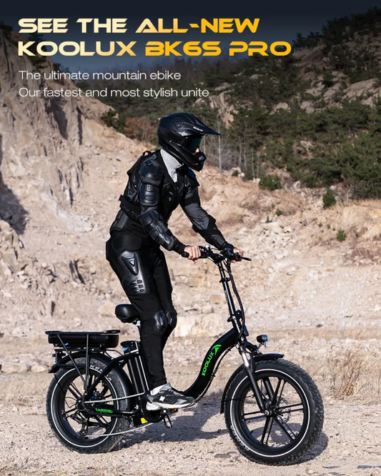 BK6SPRO Folding E-Bikeis a premium folding electric bike with powerful 500W motor, Range 80–150 KM per charge dual battery system,