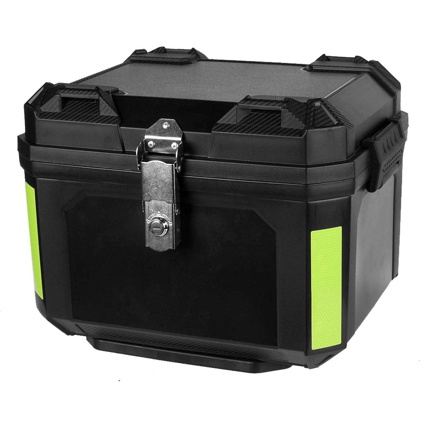 45L/55L Universal Motorcycle Top Case – Waterproof Lockable ABS Tail Storage Box with Shock-Absorbing Mount, Helmet & Travel Gear Carrier