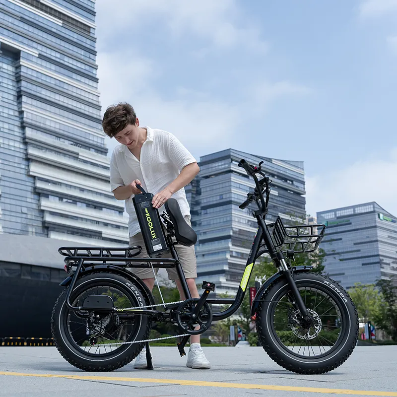 KOOLUX X7 Electric Bike – 750W Peak Motor, 48V 25Ah Battery, 20" Fat Tire, Up to 120km Range