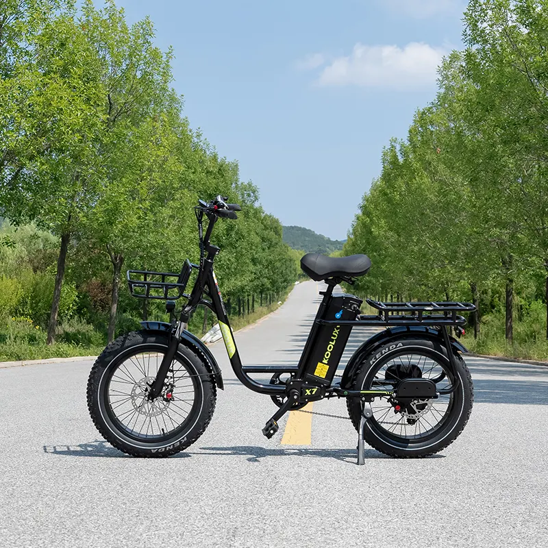 KOOLUX X7 Electric Bike – 750W Peak Motor, 48V 25Ah Battery, 20" Fat Tire, Up to 120km Range
