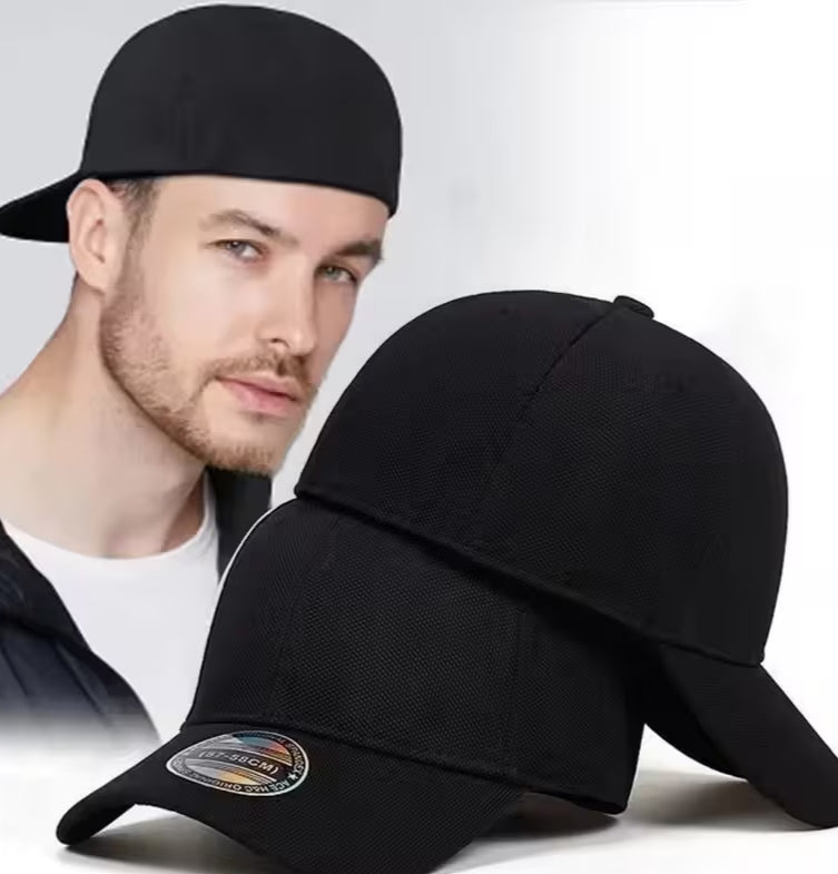 Gift Product with Free shipping.. 1pc Classic Black Baseball Caps,Fully Closed Design for Outdoor Sports
