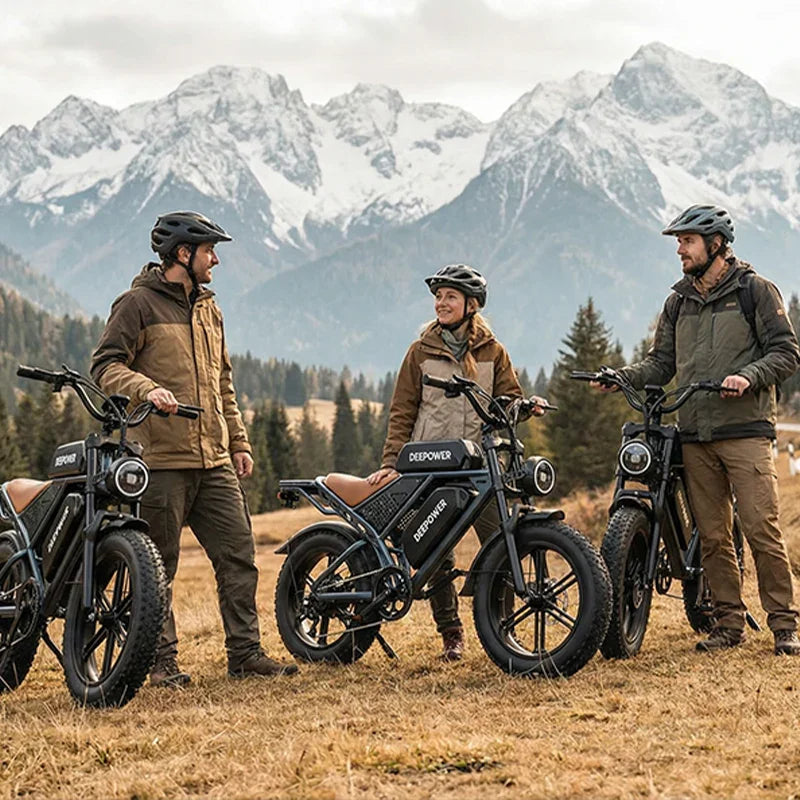 RIDEREU Thunder X7 Pro 1500W Fat Tire Electric Bike – 48V 20Ah Long Range Performance E-Bike