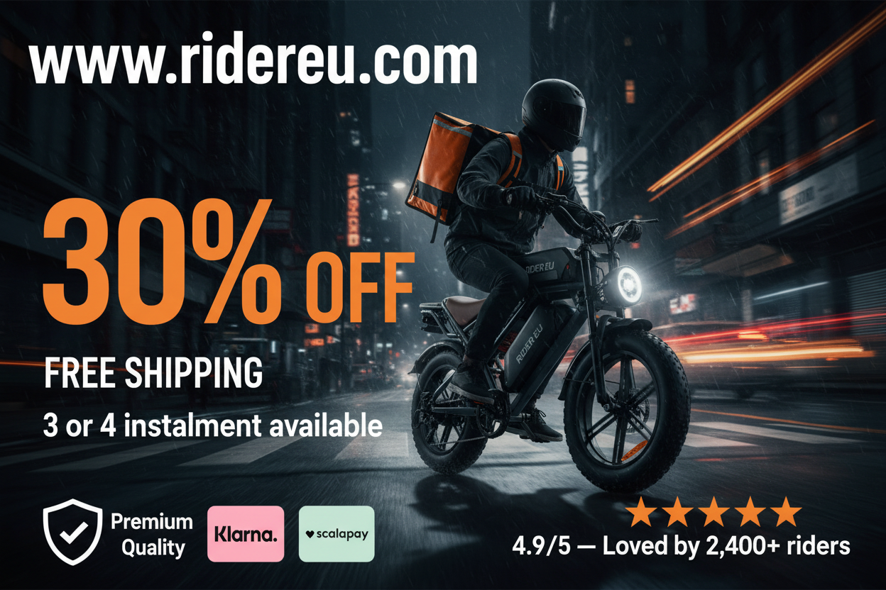 Ridereu Delivery Banner Dark