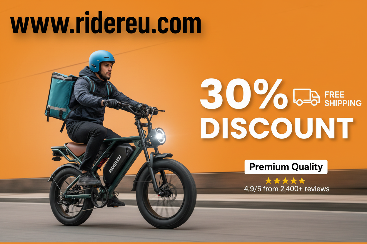 Ridereu Delivery Banner Orange